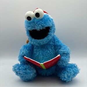 RARE GUND Cookie Monster TwasNight Before Christmas Hat Sesame Street Working